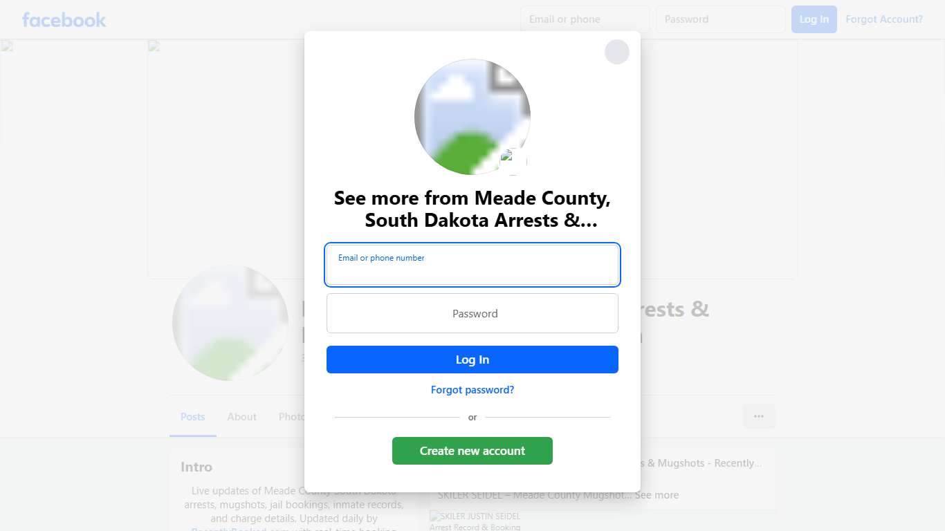 Meade County, South Dakota Arrests & Mugshots - RecentlyBooked.com Facebook